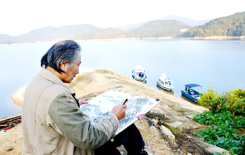 己亥夏月——记著名山水画家杨明